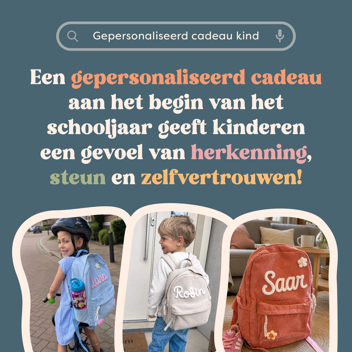BuddiBag™ – Gepersonaliseerde Rugzak Met Eigen Naam